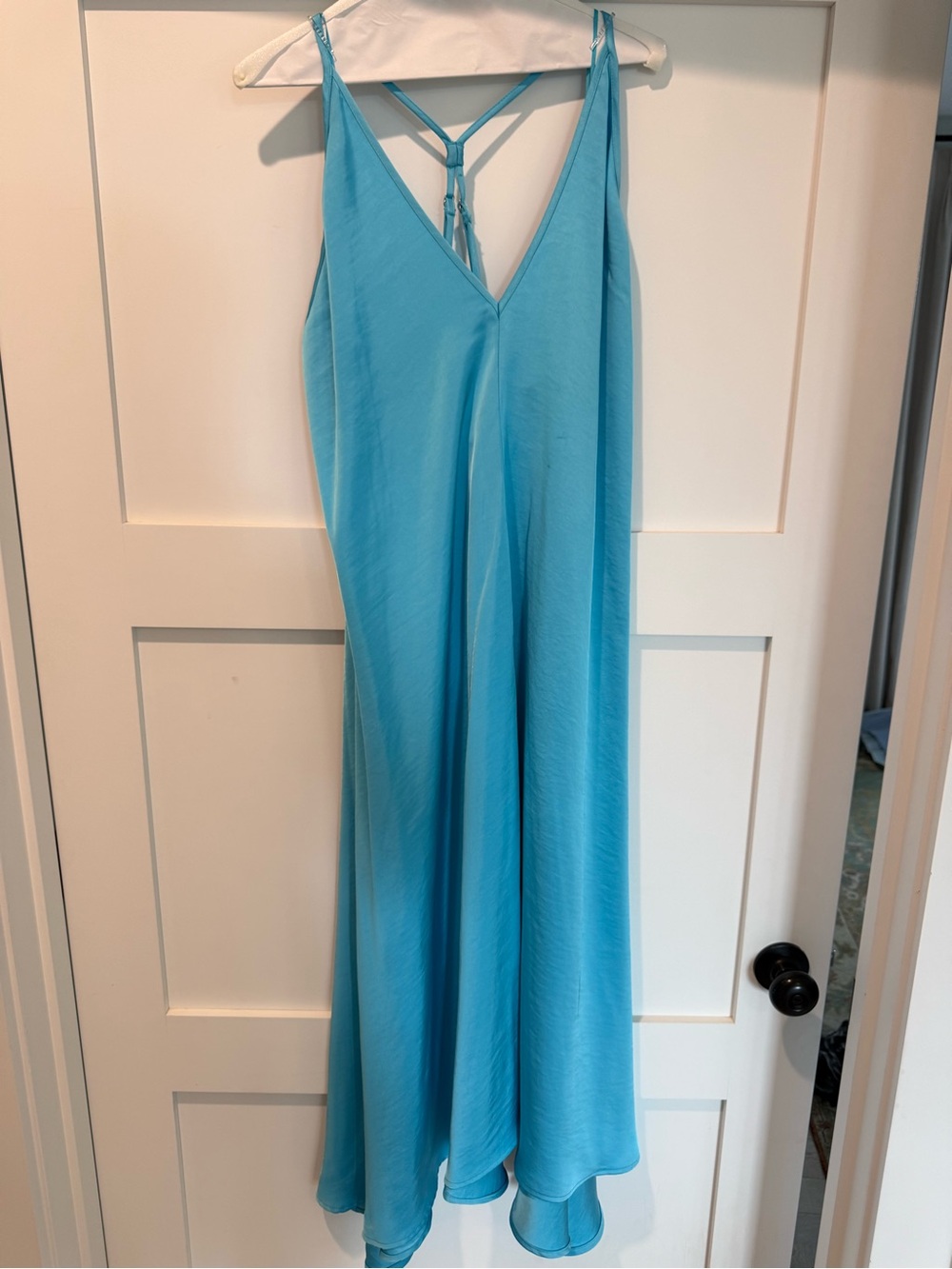 Dress Forum Women's Satin Bias Cut Slip Dress